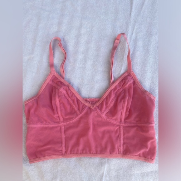 intimately free people pink lace bralette sz. small - Picture 5 of 11